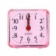 Square Small Bed Alarm Clock Transparent Case Compact Travel Alarm Clock Cute Portable Children Student Table Desk Clock Home